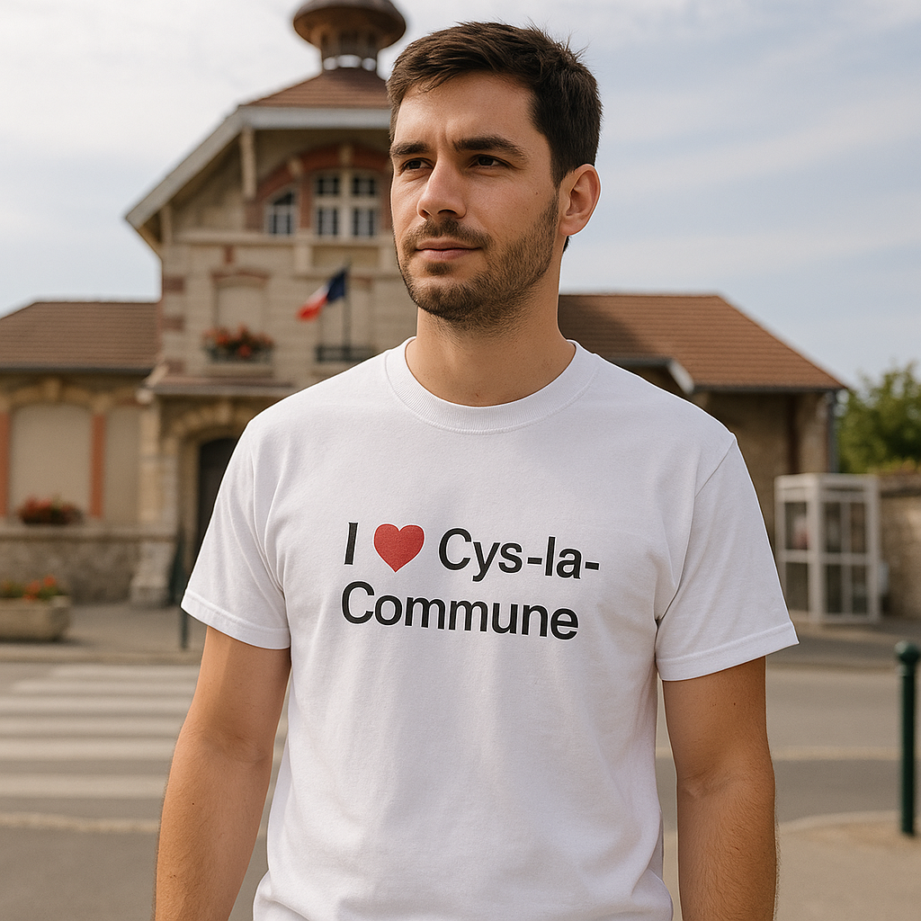 T-Shirt Ich liebe cys-la-commune