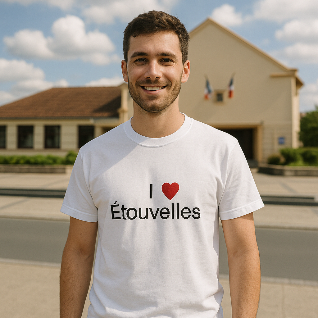 T-Shirt „Ich liebe Étouvelles“
