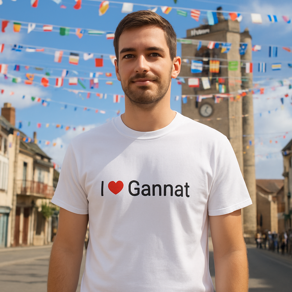 I love Gannat T-shirt