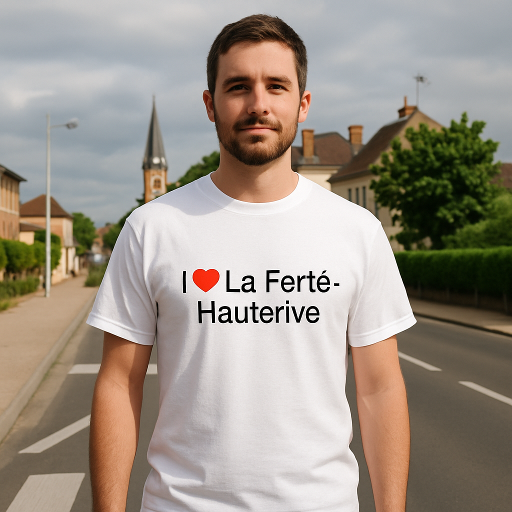T-Shirt „Ich liebe La Ferté-Hauterive“