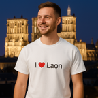 T-shirt I Love Laon - cadeau souvenir Aisne Hauts-de-France Citeeshirt