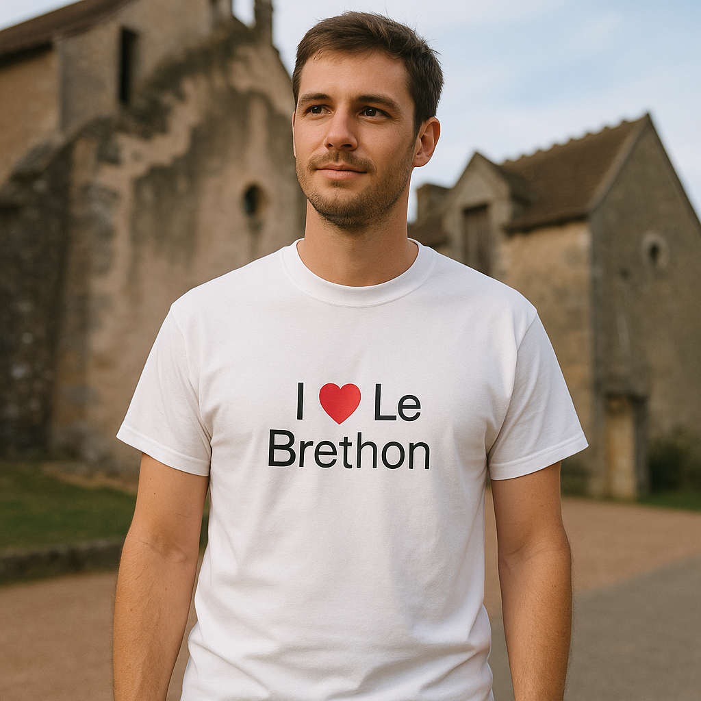 T-Shirt Ich liebe Le Brethon