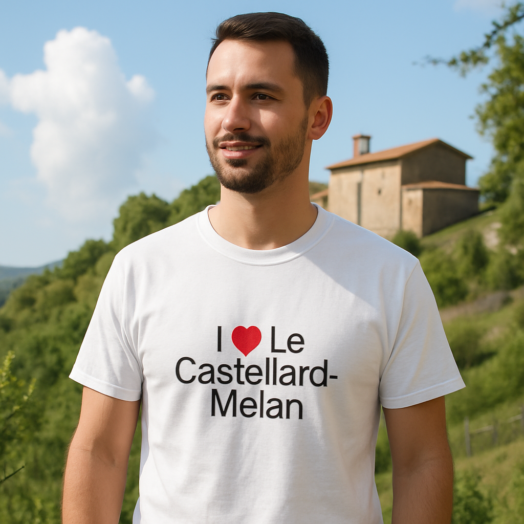 T-Shirt Ich liebe Le Castellard-Mélan