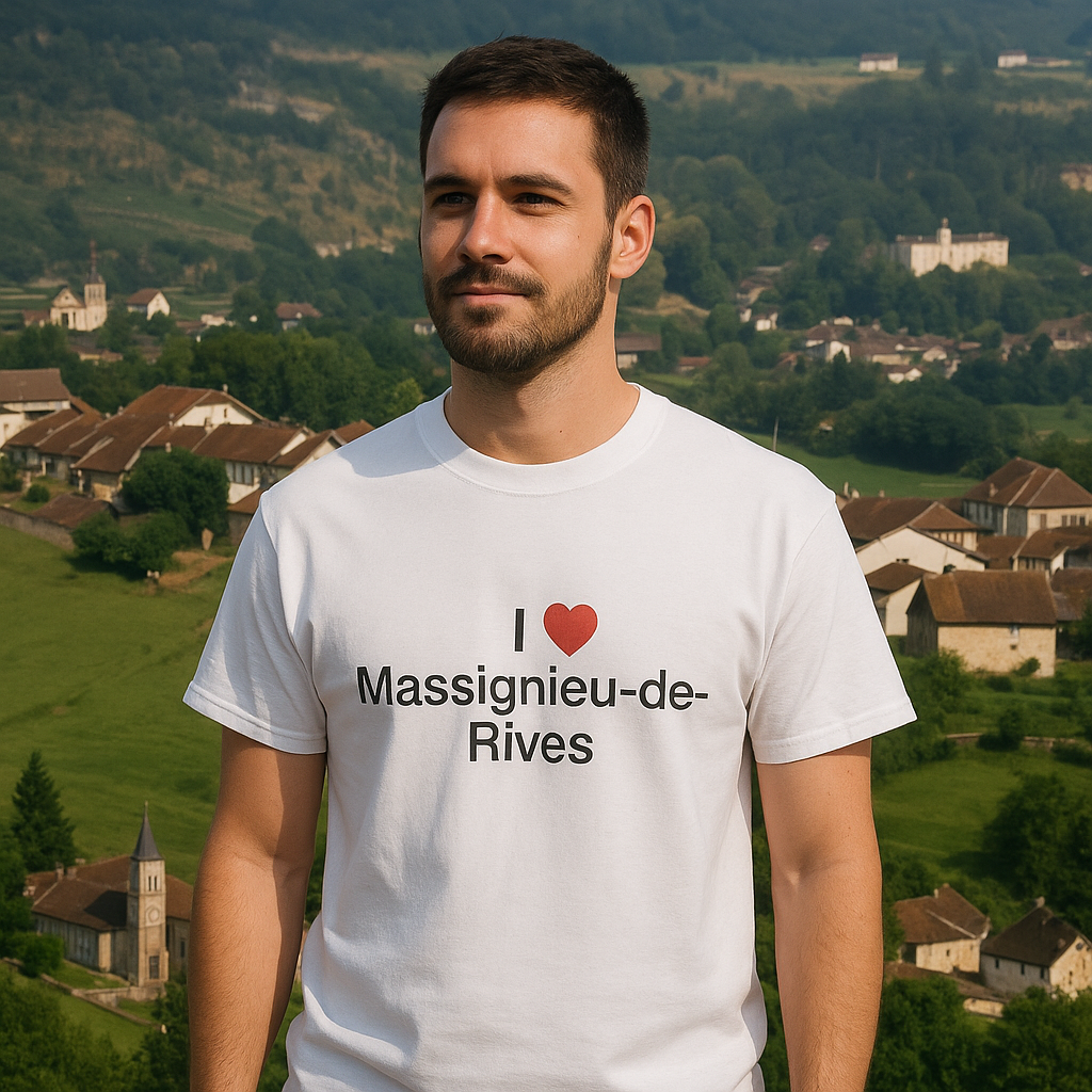 T-Shirt Ich liebe Massignieu-de-Rives