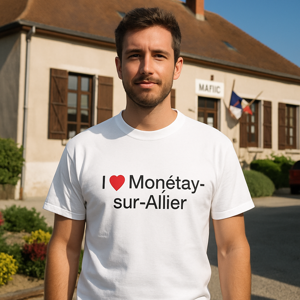 T-Shirt Ich liebe Monétay-sur-Allier