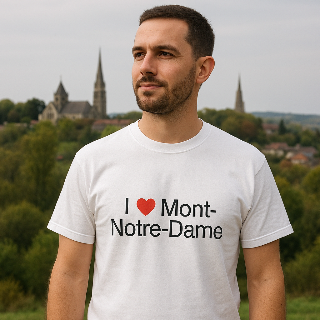 T-Shirt „I love Mont-Notre-Dame“