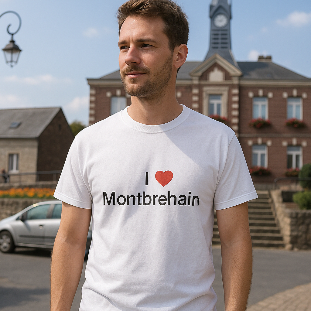 T-Shirt Ich liebe Montbrehain