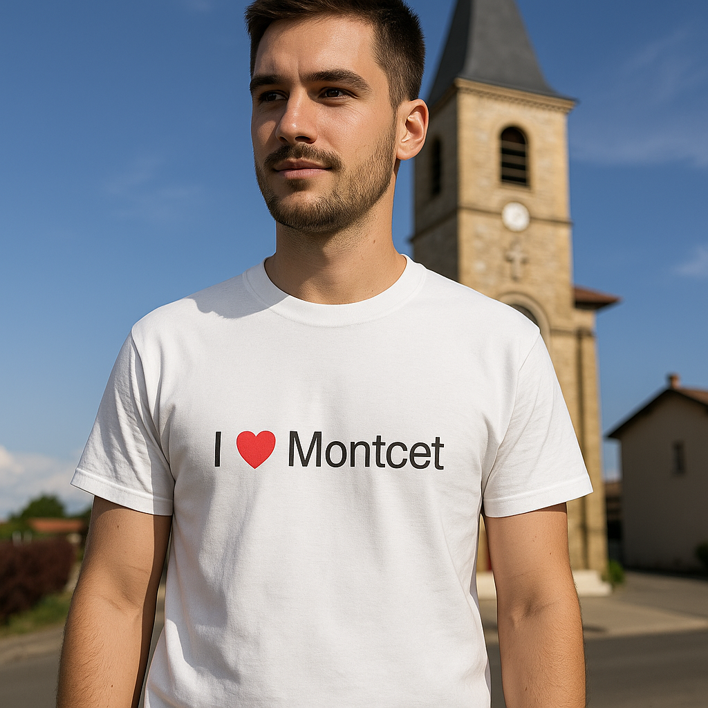 T-Shirt Ich liebe Montcet
