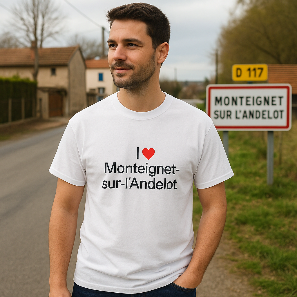 T-Shirt Ich liebe Monteignet-sur-l'Andelot
