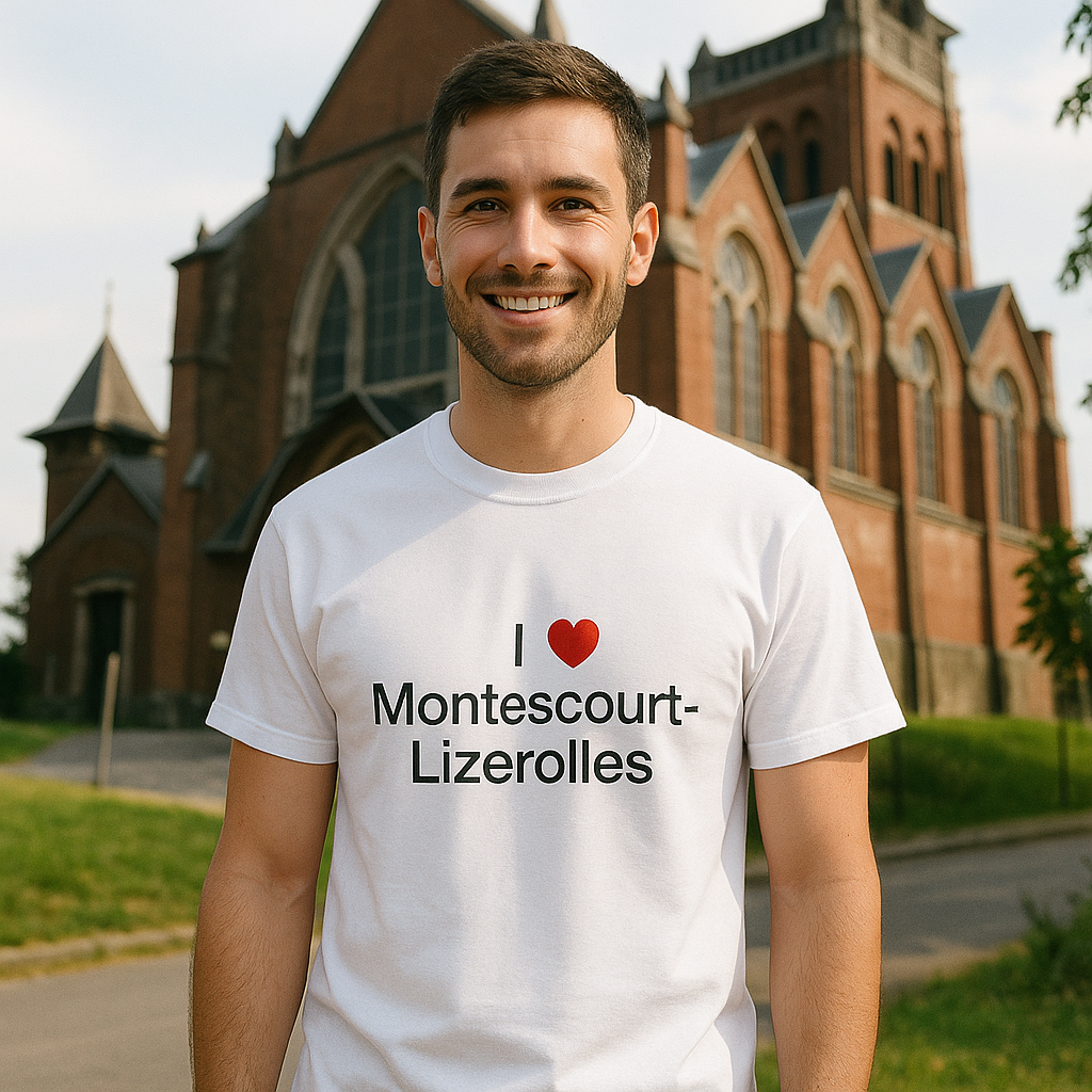 T-Shirt Ich liebe Montescourt-Lizerolles