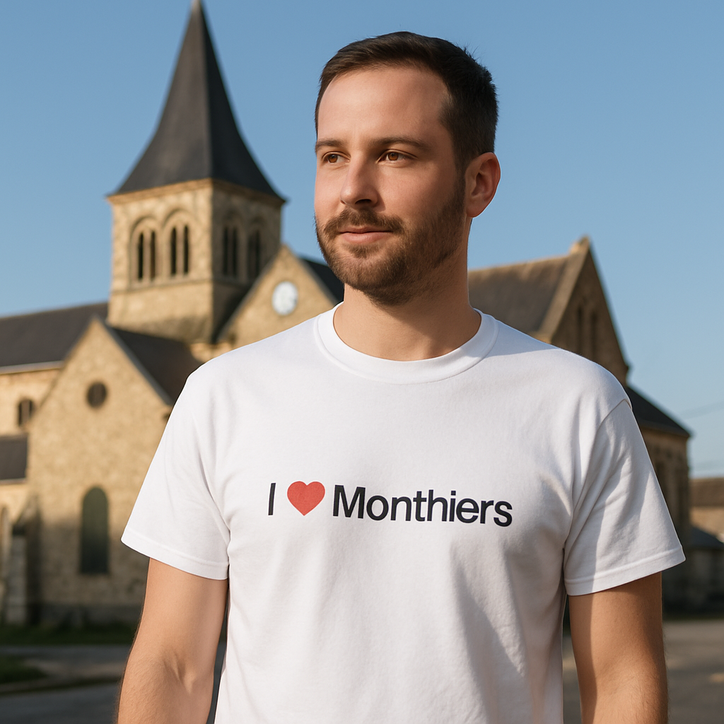 T-Shirt Ich liebe Monthiers