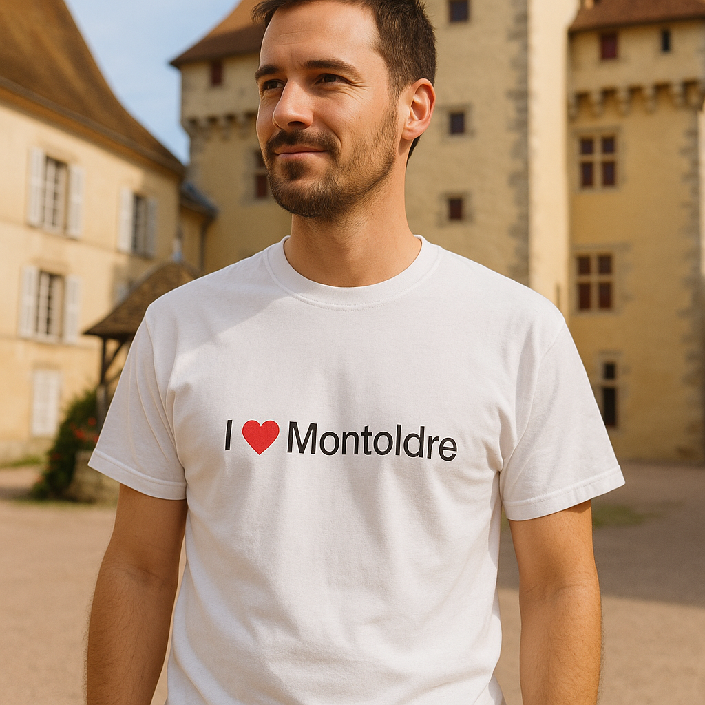 T-Shirt I love Montoldre