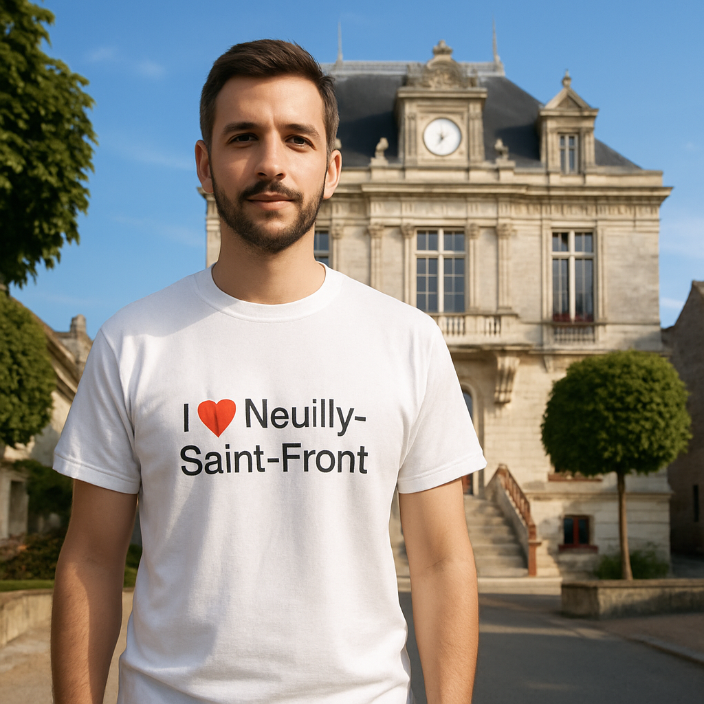T-Shirt Ich liebe Neuilly-Saint-Front