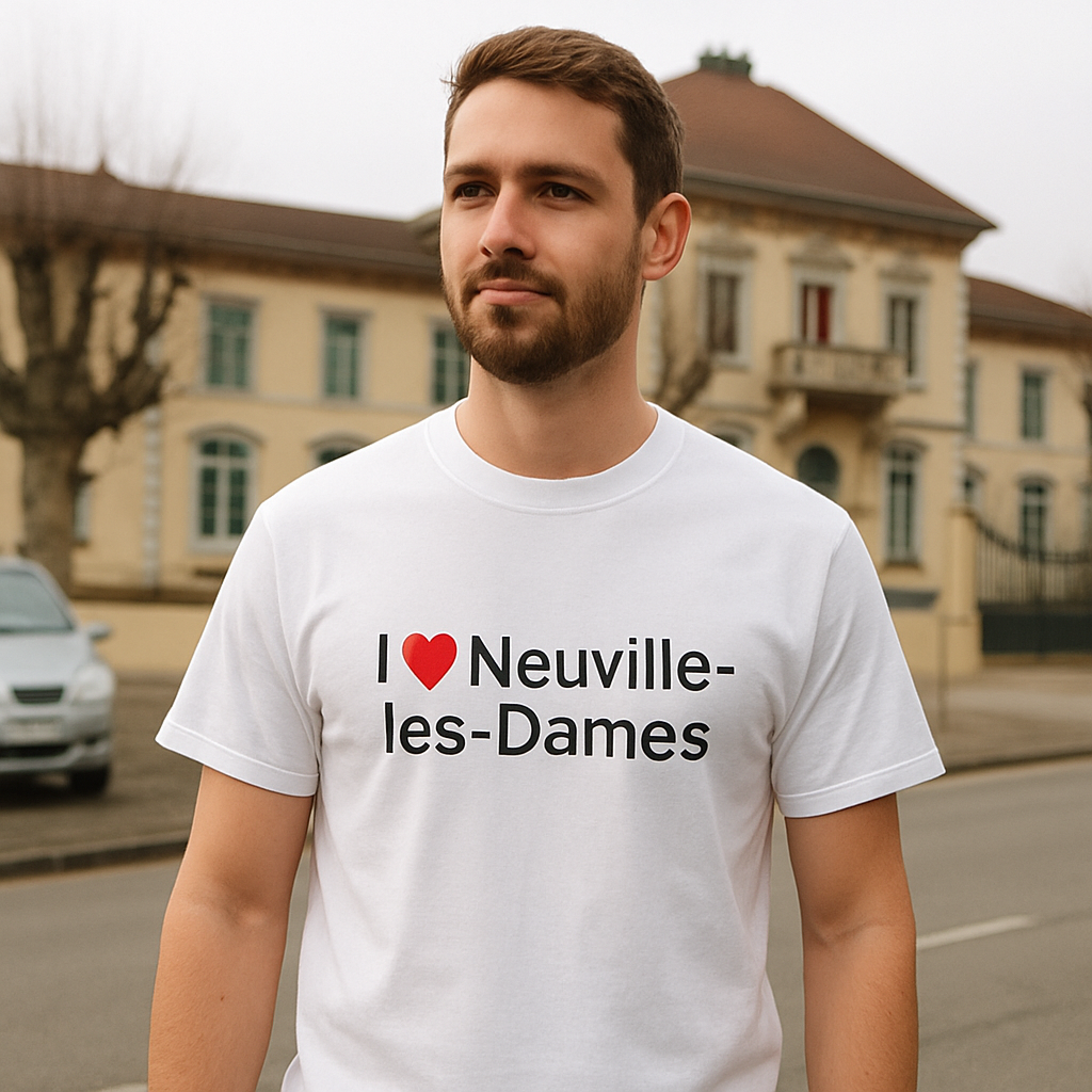 T-Shirt Ich liebe Neuville-les-Dames