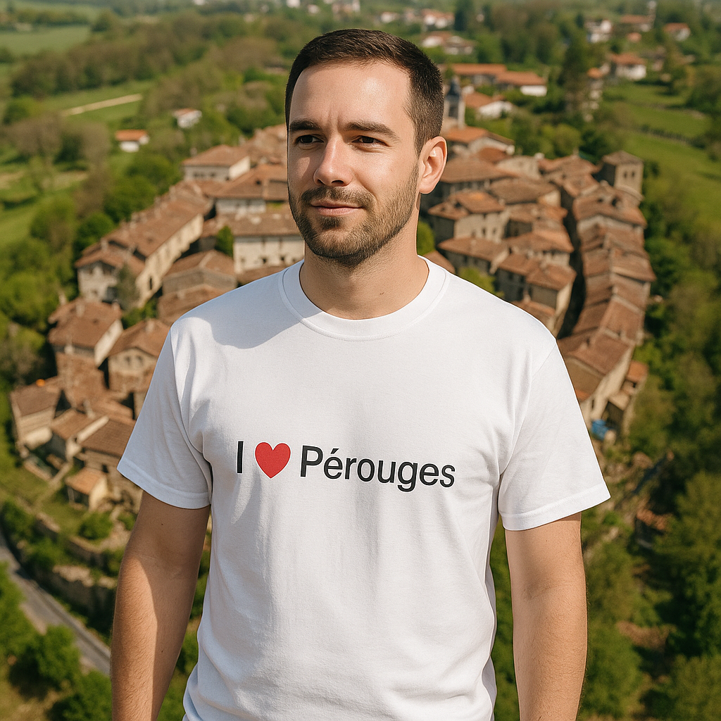 T-Shirt Ich liebe Pérouges