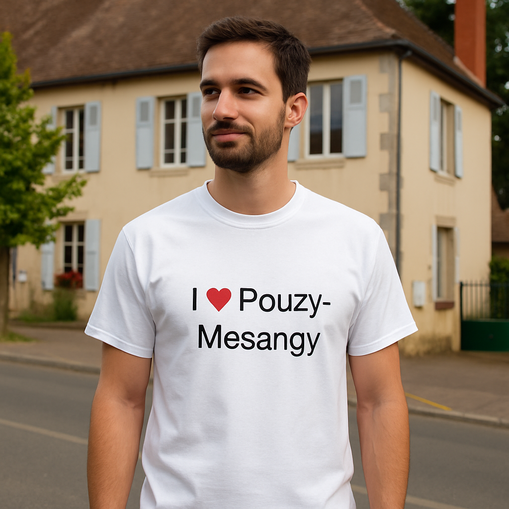 T-Shirt Ich liebe Pouzy-Mésangy