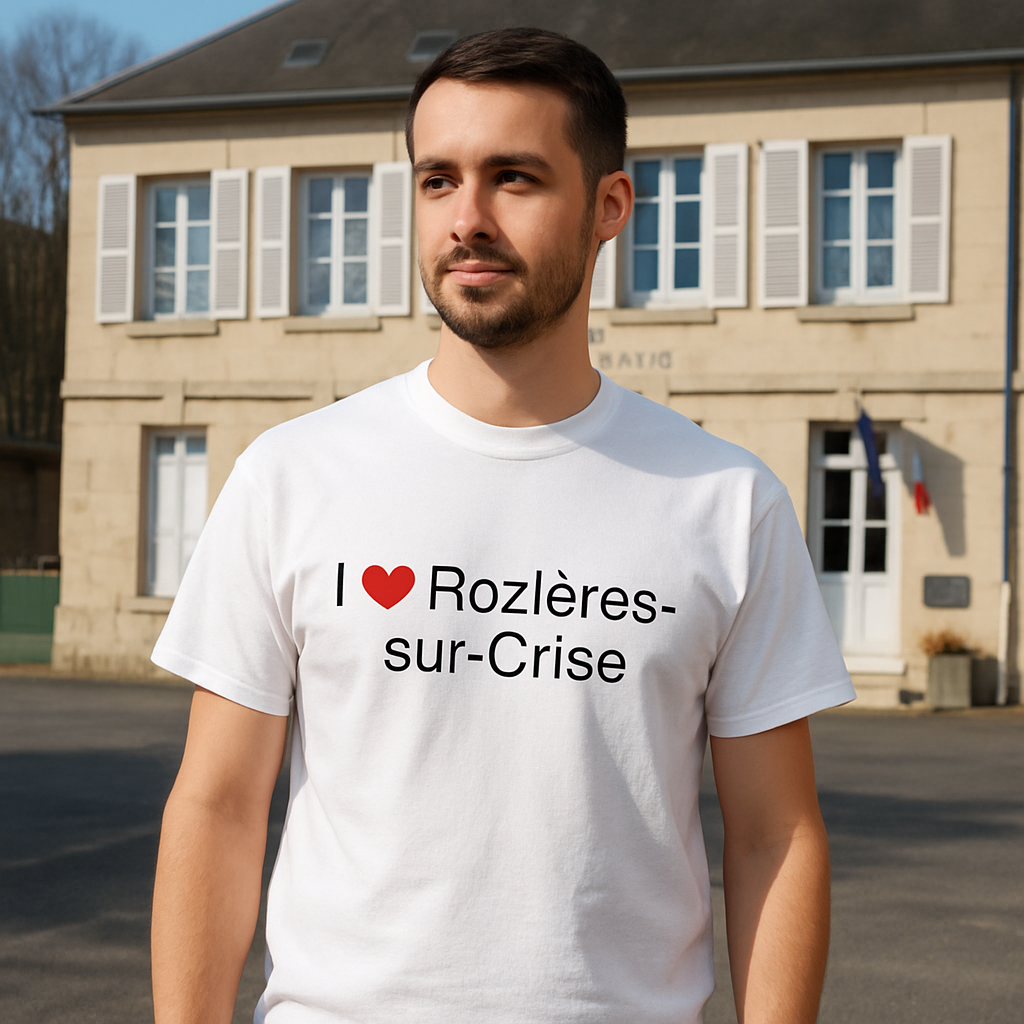 T-Shirt Ich liebe Rozières-sur-Crise
