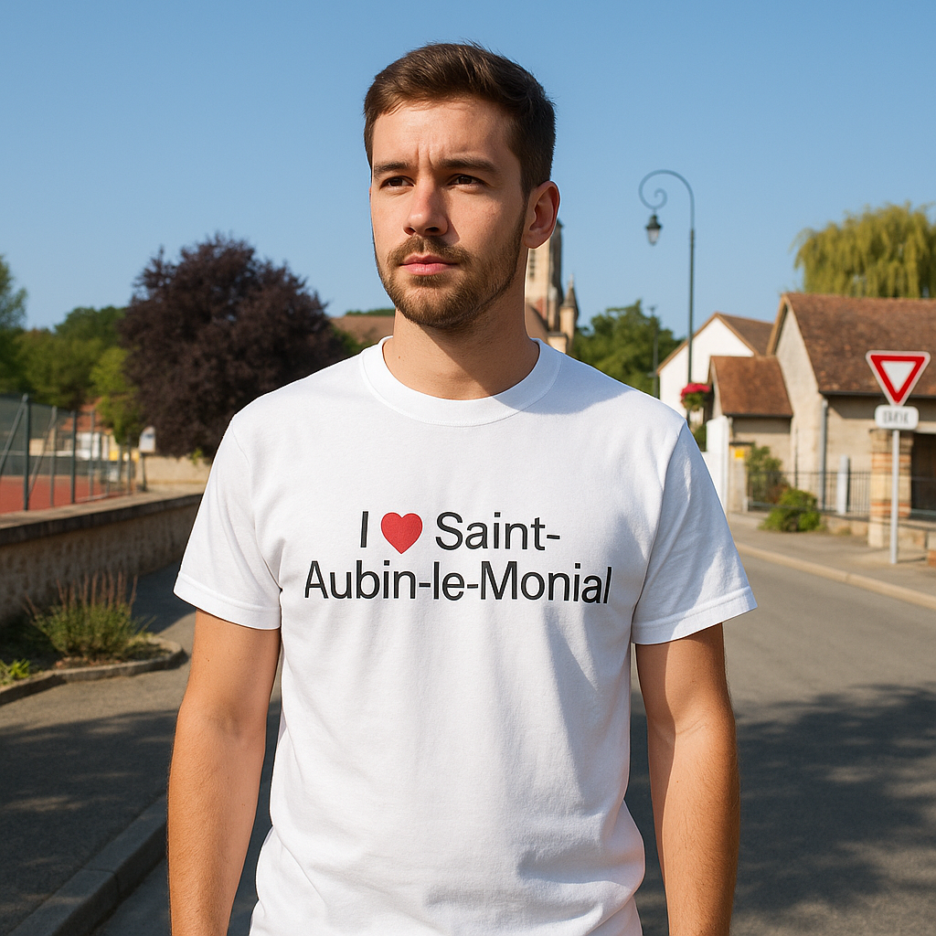 T-Shirt Ich liebe Saint-Aubin-le-Monial