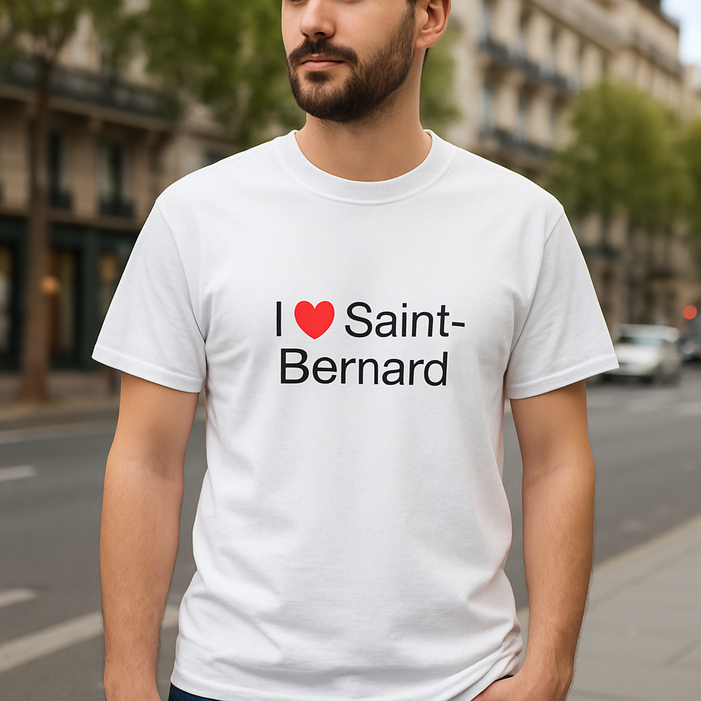 T-Shirt I love Bernhardiner (01)
