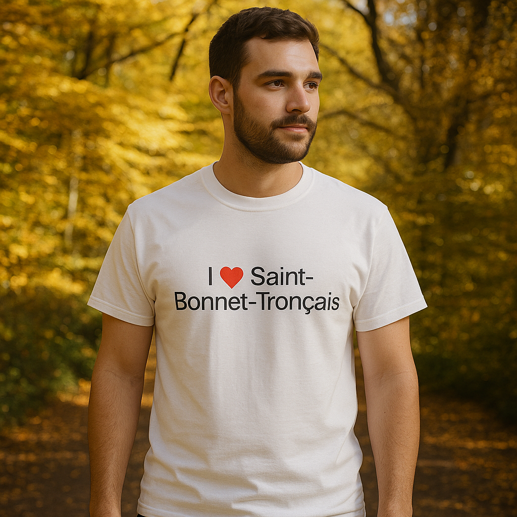 T-Shirt Ich liebe Saint-Bonnet-Tronçais