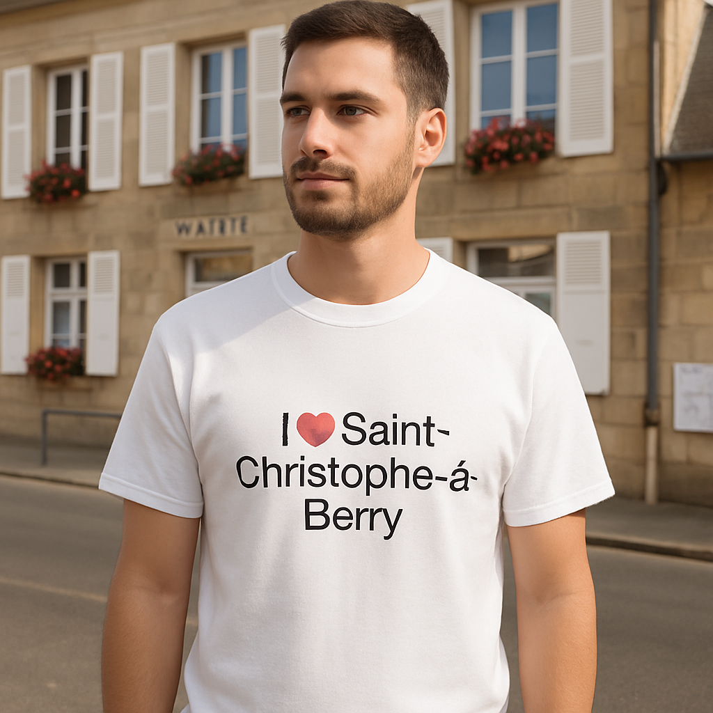 T-Shirt Ich liebe Saint-Christophe-à-Berry