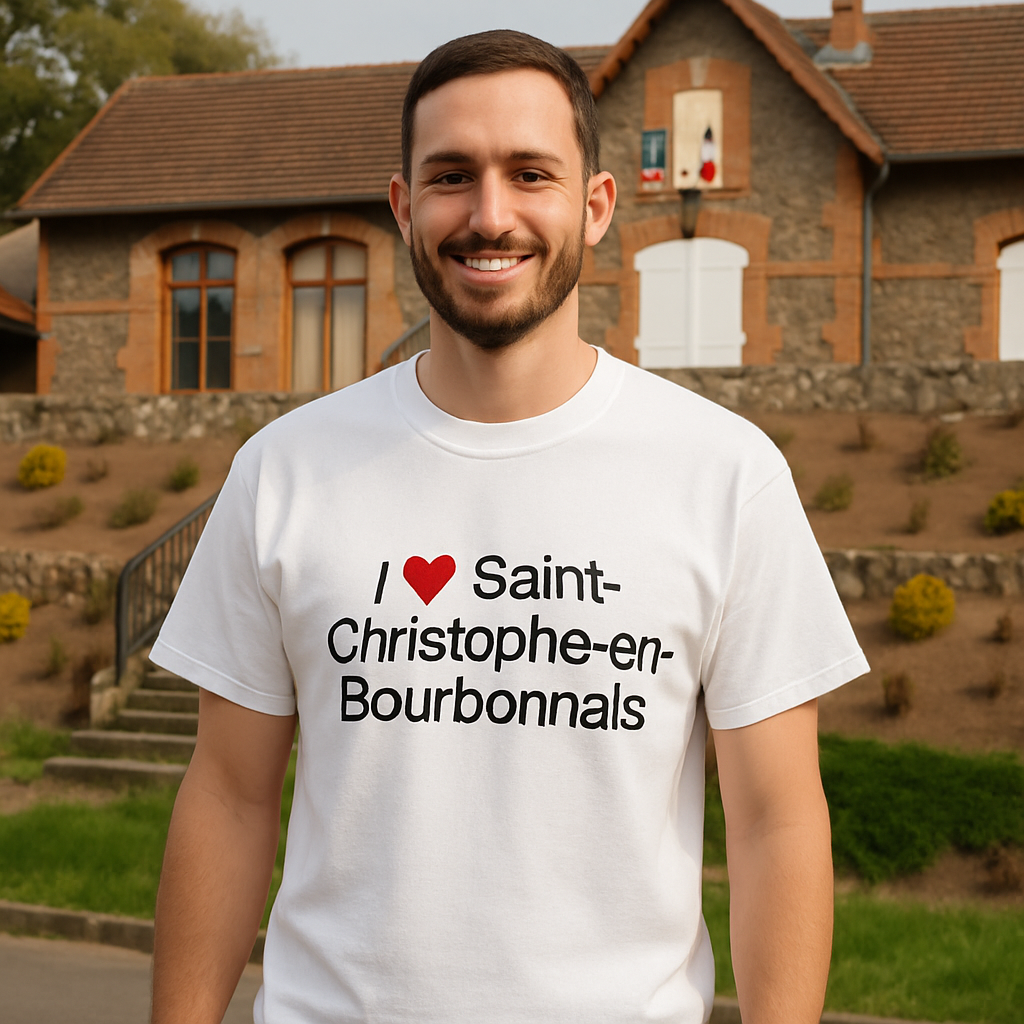 T-shirt I love saint-christophe-en-bourbonnais