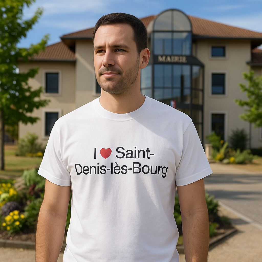 T-Shirt Ich liebe Saint-Denis-lès-Bourg