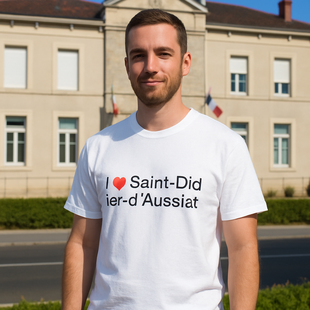 T-Shirt Ich liebe Saint-Didier-d'Aussiat