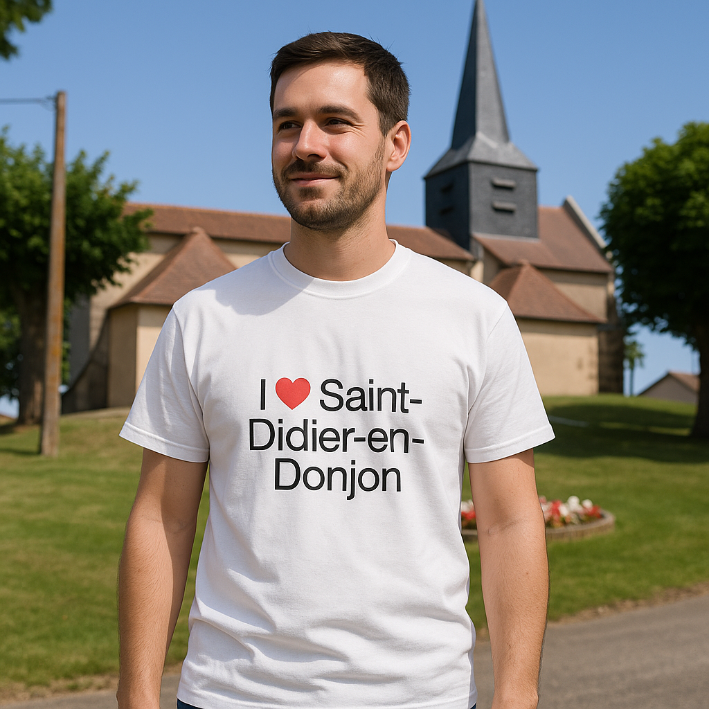 T-Shirt Ich liebe Saint-Didier-en-Donjon
