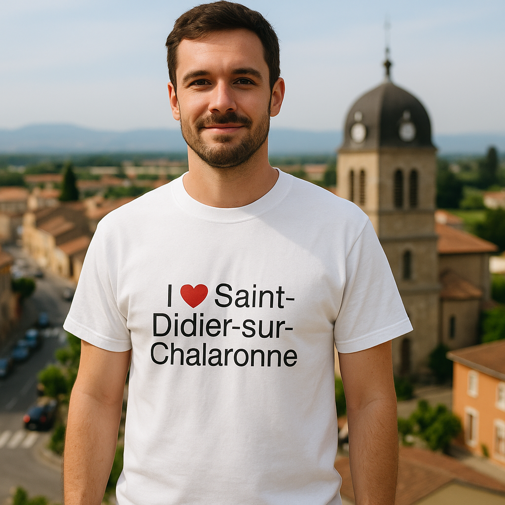 T-Shirt Ich liebe Saint-Didier-sur-Chalaronne