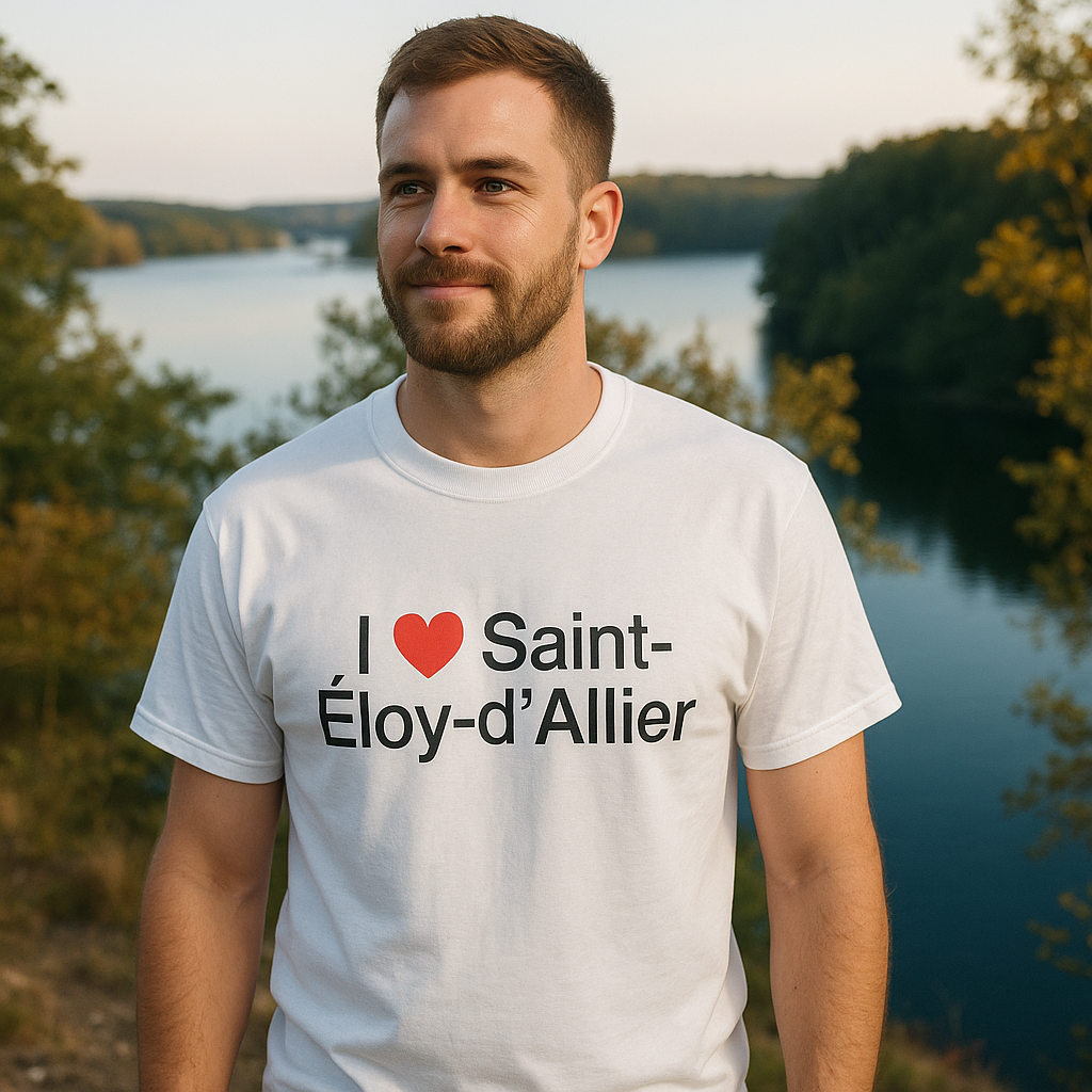 T-Shirt Ich liebe Saint-Éloy-d'Allier