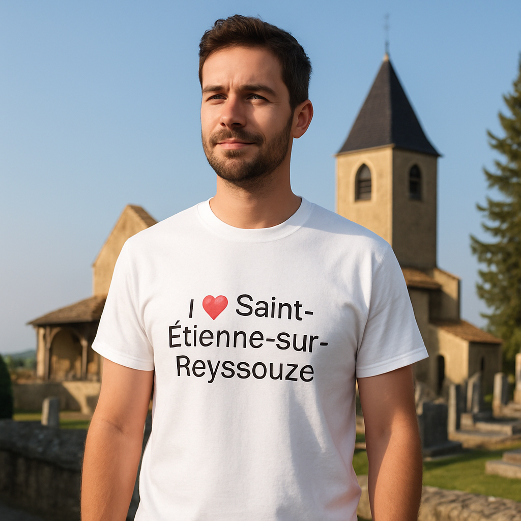 T-Shirt Ich liebe Saint-Étienne-sur-Reyssouze