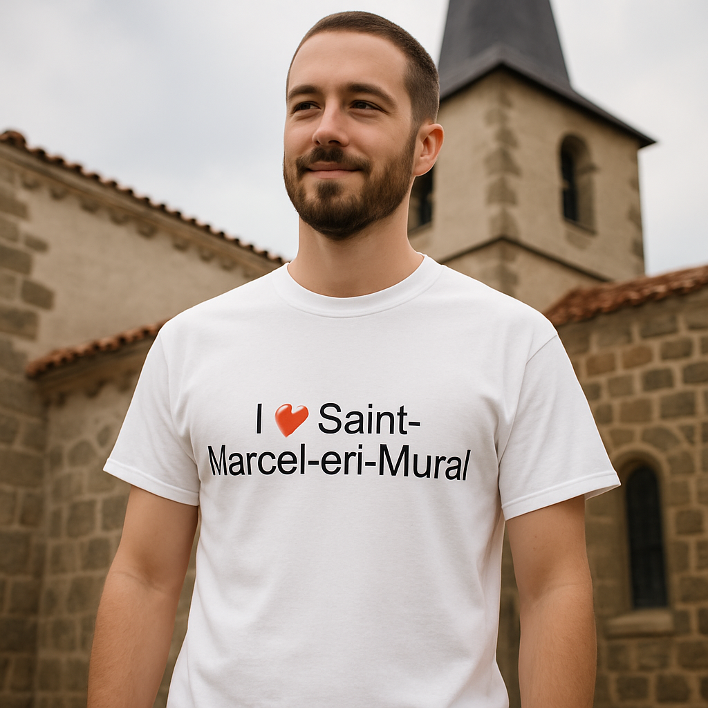 T-Shirt Ich liebe Saint-Marcel-en-Murat