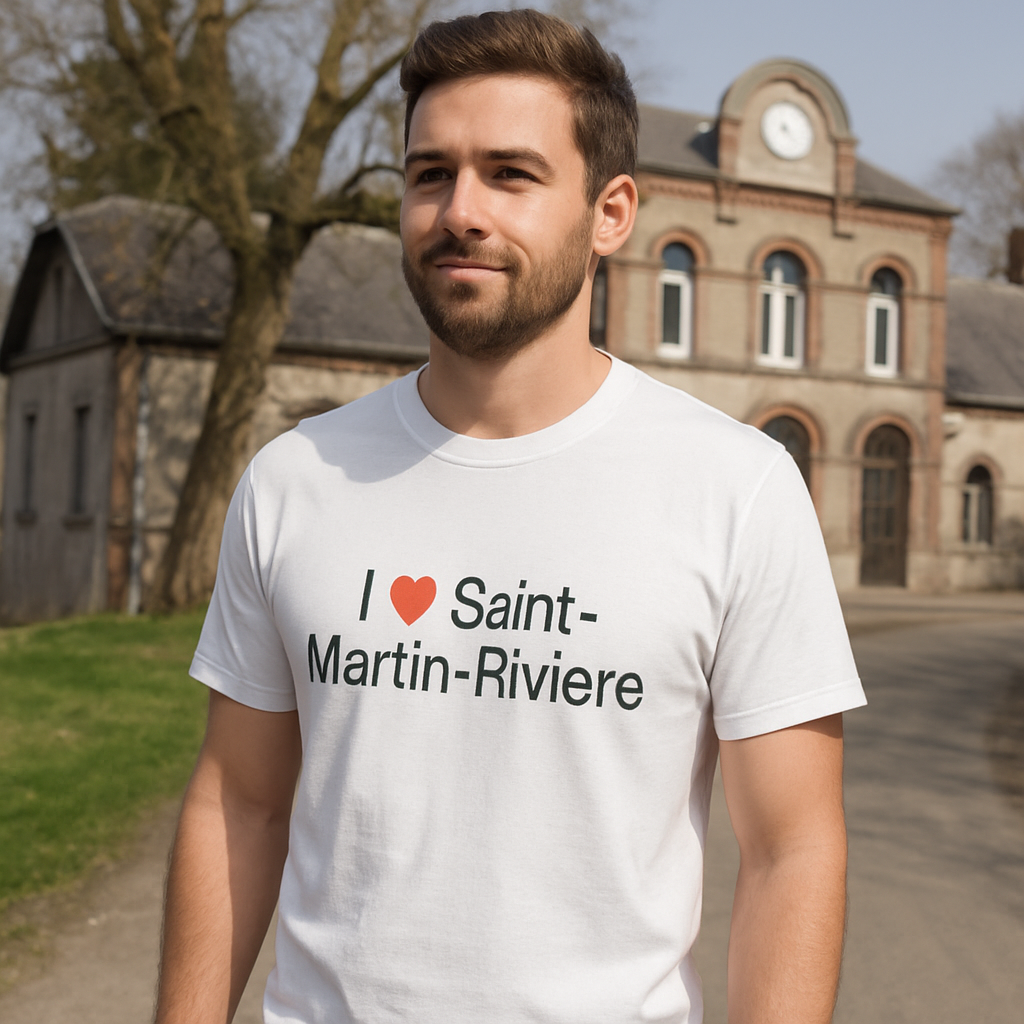 T-Shirt Ich liebe Saint-Martin-Rivière