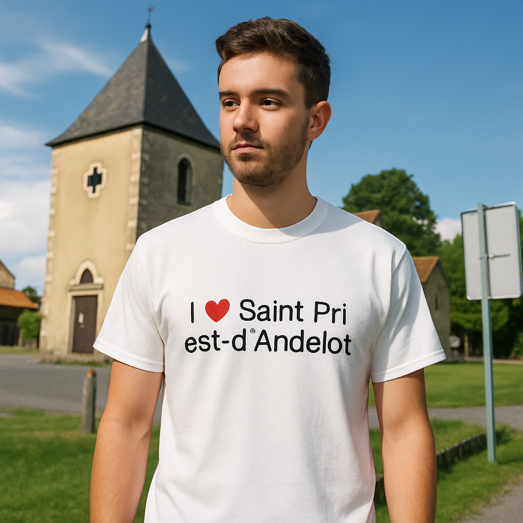 T-Shirt Ich liebe Saint-Priest-d'Andelot