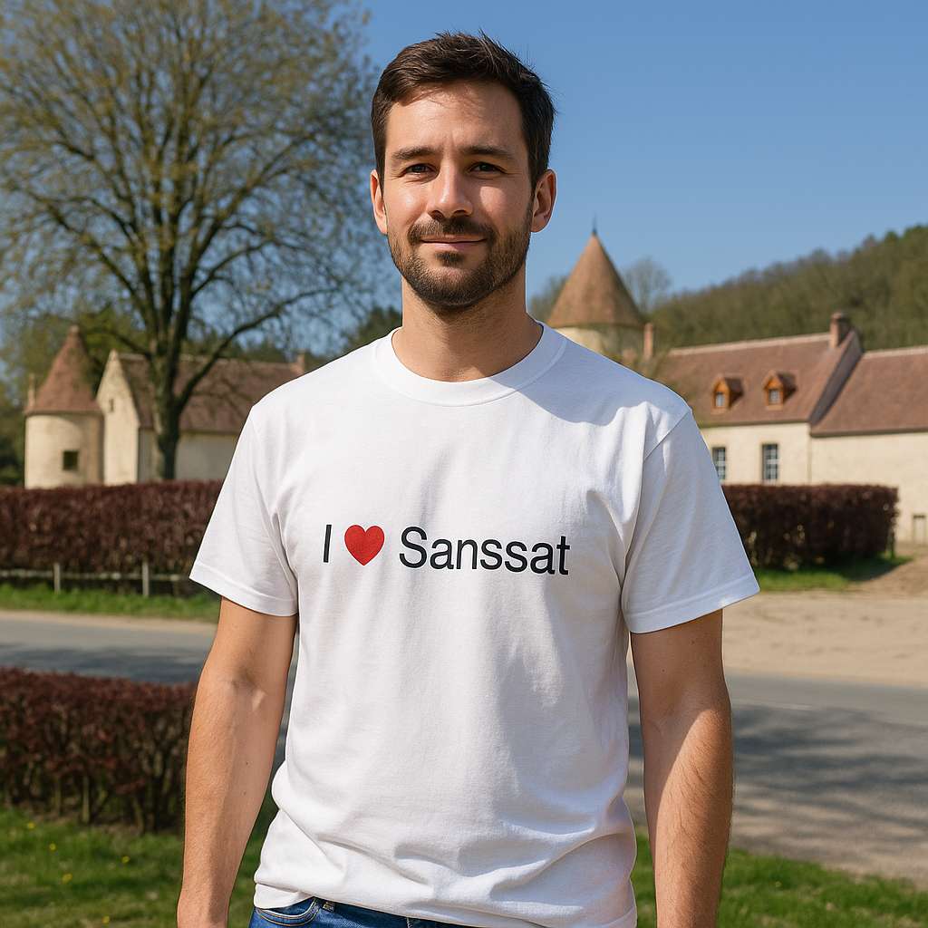 T-Shirt Ich liebe Sanssat