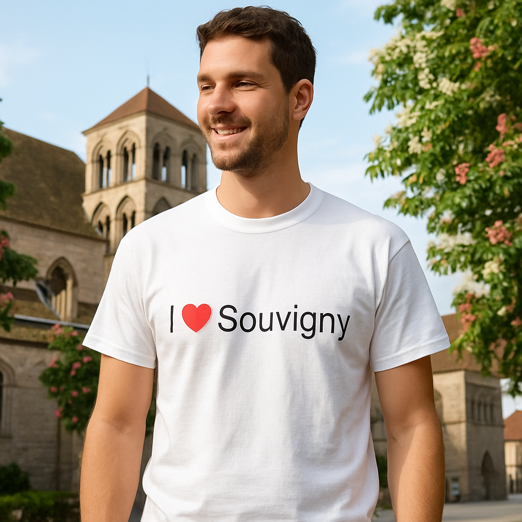 T-Shirt Ich liebe Souvigny