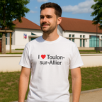 T-shirt I love toulon-sur-allier - cadeau local Allier Citeeshirt (2)