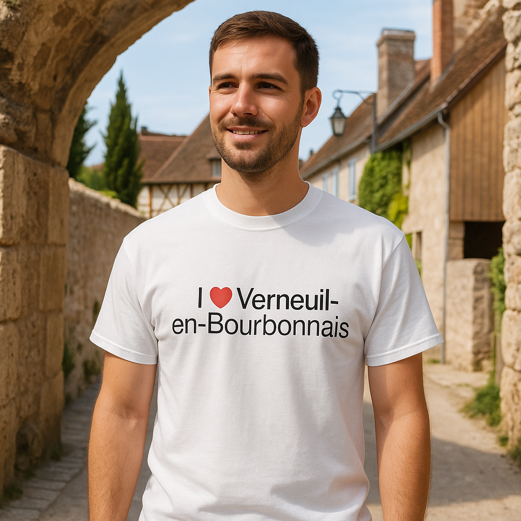 T-Shirt Ich liebe Verneuil-en-Bourbonnais